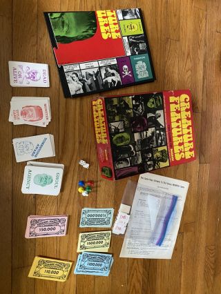 Creature Features The Game Of Horror Vintage 1975 Board Game 3