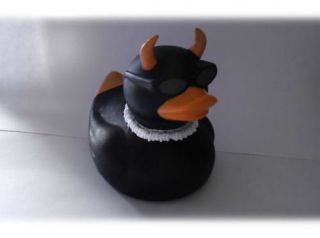 Rare - Axe Rubber Evil Devil Duck Ducky Duckie Toy -