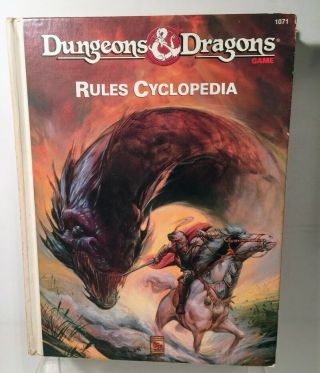 Dungeons And Dragons Rules Cyclopedia 1071 (1991) Tsr Vintage Add