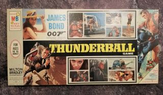 James Bond 007 Thunderball Board Game Vintage 1965 Milton Bradley 4547