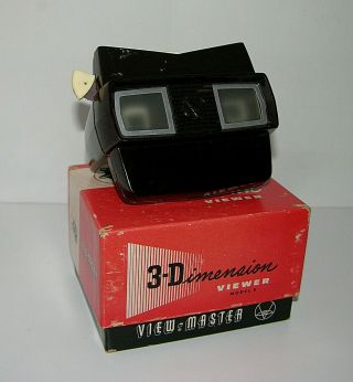 Vintage View - Master 3d Viewer Model E With Box 1950 