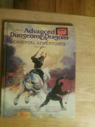 Tsr Advanced Dungeons & Dragons 1st Ed Oriental Adventures Hc Gygax 1985