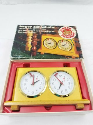 Jerger Schachuhr Chess Clock Made In Germany 1980s