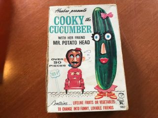 Vintage Hasbro Mr.  Potato Head Cooky The Cucumber Box Only1960s