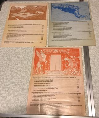 3 TSR AD&D 1st Edition Dungeon Module G1,  G2,  G3 1978 2