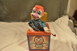 Vintage 1976 Mattel Jack in the Box:Pop Up Clown Toy 2