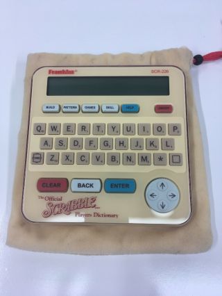 Franklin Scr - 226 The Official Scrabble Players Dictionary Felt Bag