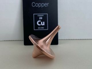ForeverSpin Copper Collectible Spinning Top with Box Serial Number 3