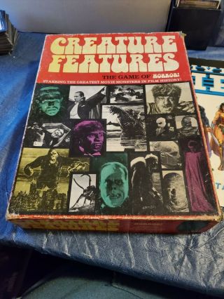 Creature Features The Game Of Horror,  Box Worn Library Edition Rgi 1975