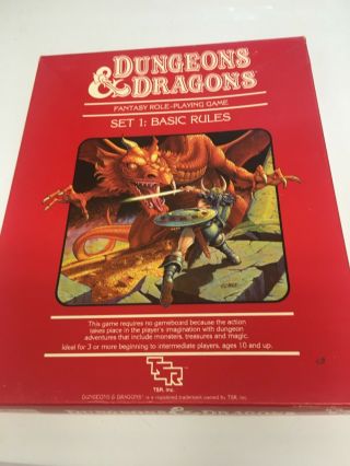 Dungeons & Dragons Basic Rules Set 1 Box Player 