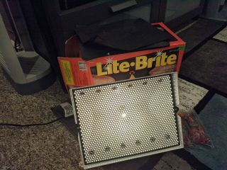 Vintage 1993 Lite Brite Light Bright Milton Bradley Game Toy W/ Box