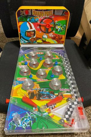 Vintage Durham Ind.  Grand Prix Racing Pinball Machine Battery Op.  Toy Game