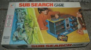Vintage 1973 Sub Search Board Game Milton Bradley