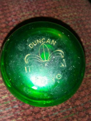 Vintage Duncan Yo - Yo Imperial Green No.  3269 No String