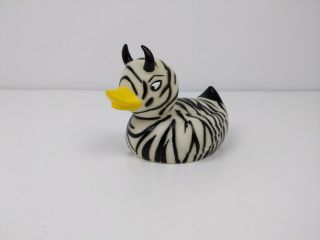 Accoutrements 2000 Devil Rubber Duck Collectible Figure Zebra Animal Print