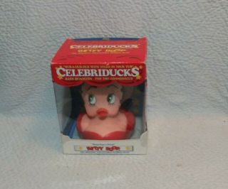 Retired Celebriduck Betty Boop Rubber Duck Toy " Oop - A - Doop "