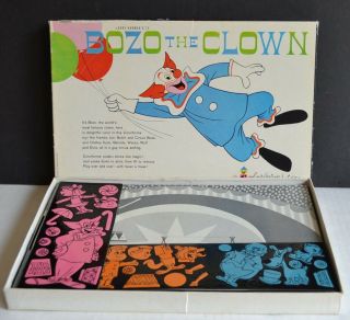 Vintage ©1963 Colorforms Bozo The Clown Toy Cartoon Kit Larry Harmon 