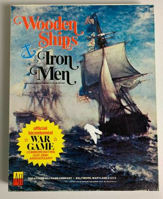 Vintage Avalon Hill Wooden Ships & Iron Men Board Game 1975 Unpunched