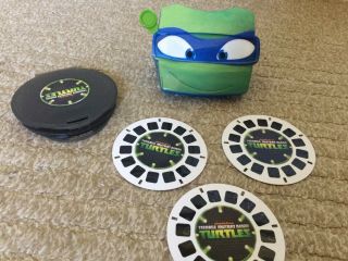 View Master 3d Viewer Teenage Mutant Ninja Turtles 2014 Mattel 3 Reels Disk Case