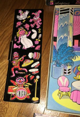VTG MISS PIGGY & KERMIT THE FROG Muppets DREAM DATE Coloforms 1981 Play Set 3