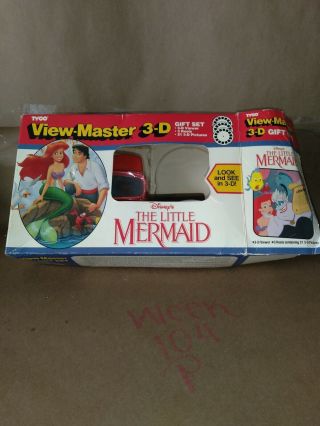 1990 Tyco View Master 3 - D Gift Set Disney The Little Mermaid 3 Reels