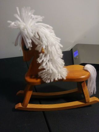 All Wood Small Rocking Horse,  Toy Or For Small Doll