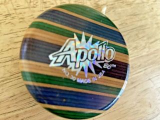 Vintage Bc Yoyo Apollo Hardwood No.  30 Made In Usa Multicolor Euc A1q
