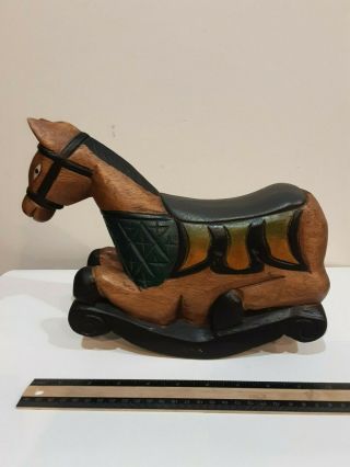 Small 11 " Wooden Rocking Horse