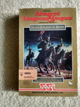 Death Knights Krynn Commodore Amiga 64 Ssi Complete