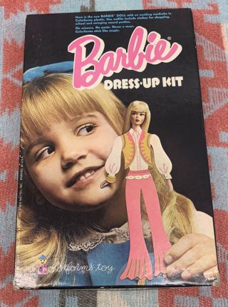 Nos Barbie Dress Up Kit Colorforms Set 1970 Vintage Complete