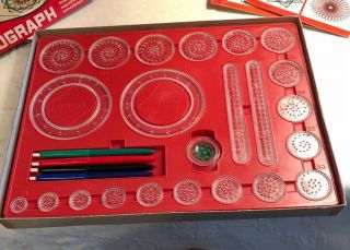Vintage 1967 Kenner ' s Spirograph Collectible Kids Art Toy Complete 2
