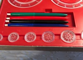 Vintage 1967 Kenner ' s Spirograph Collectible Kids Art Toy Complete 3