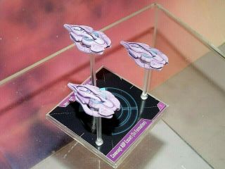 Halo Fleet Battles Covenant Adp - Class Escort Ship 1.  5 " Miniature Set 3 (painted)