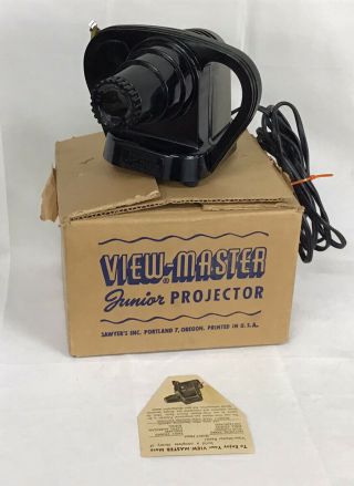 Vintage Luma - Ray View - Master Junior Projector Box 1940 