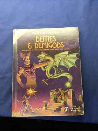 Tsr Advanced Dungeons And Dragons Deities & Demigods 1980