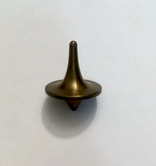 Foreverspin Bronze Collectible Spinning Top With Box Serial Number