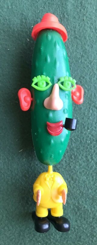 Vintage 1960s Hasbro Cooky The Cucumber Mr.  Potato Head Friend With Extra Parts