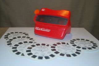 Vintage View - Master 3d Viewer And 6 Reels Jurassic Park And Dinosaurs