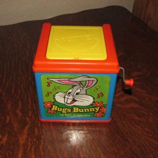 Vintage Warner Bros 1978 Mattel Bugs Bunny In The Music Box Toy Looney Tunes A2