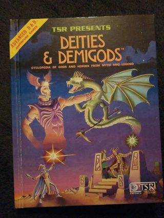 Advanced Dungeons & Dragons Deities & Demigods Ad&d Tsr 1980 128 Pages
