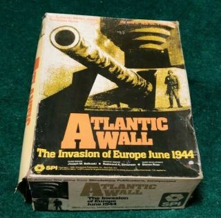Atlantic Wall Invasion Of Europe June 1944 Wwii Military Simulation Game Spi War