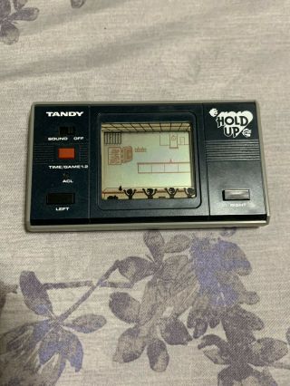 Radio Shack Tandy Hold Up Vintage Handheld Video Game 60 - 2173