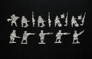 Warhammer 40k Imperial Guard Vostroyan Squad With Snipers X 10 Models