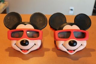 2 Vintage 1989 Mickey Mouse 3d View Master By Tyco Walt Disney