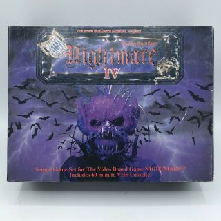 Nightmare 4 Iv Vhs Video Board Game Halloween Countess Elizabeth Bathory Vampire