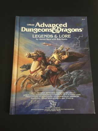 Advanced Dungeons & Dragons First Edition Legends & Lore Ad&d Tsr