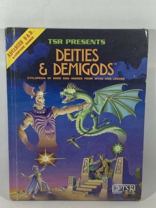Tsr Presents Deities & Demigods Advanced D&d 128 Pages 1980