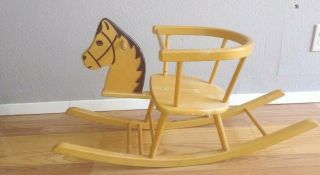 Herlag Vintage Rocking Horse German Wooden Child