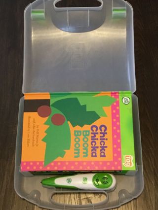 Leap Frog Leapfrog Tag Reader Green Pen W/ Case And 8 Books