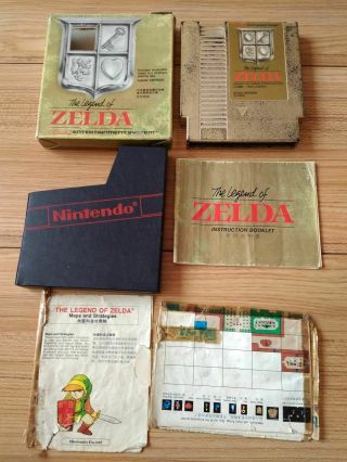 Vintage Nintendo Nes Asian Zelda Complete